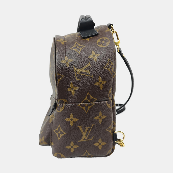 PALM SPRINGS Mini Monogram Coated Canvas Brown