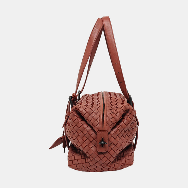 Lambskin Top Handle Bag Red
