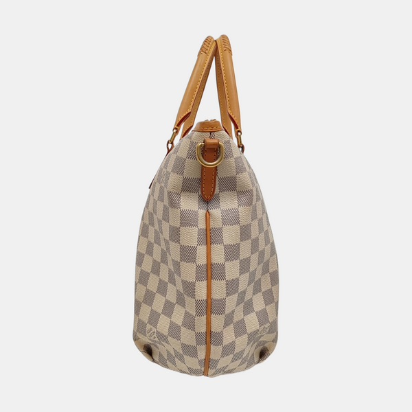 RIVIERA PM Damier Azur Coated Canvas White