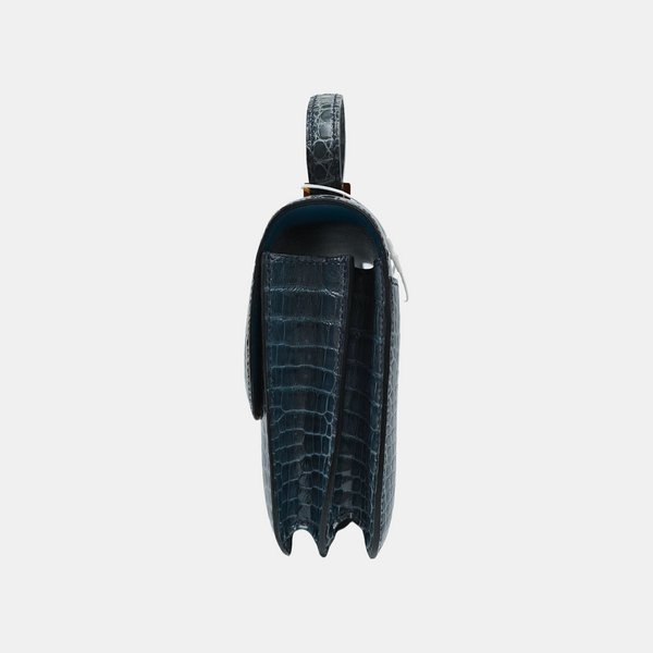 Constance 19 Shiny Porosus Crocodile Blue
