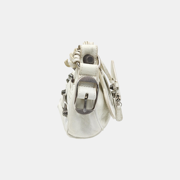 Le Cagole Small Lambskin White