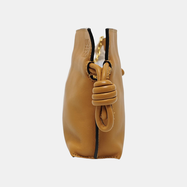 Authenticated pre-owned Flamenco Super Mini Calfskin Brown - Shoulder Bag at Looply