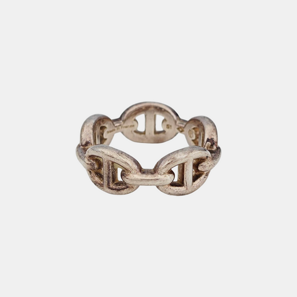 Chaine D'ancre Enchainee 925 Sterling Silver Ring EU 51