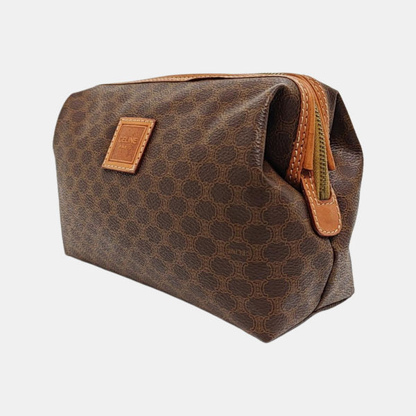 MACADAM COSMETIC BAGS Coated Canvas Brown