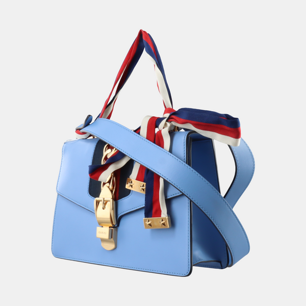Sylvie Small Calfskin Blue