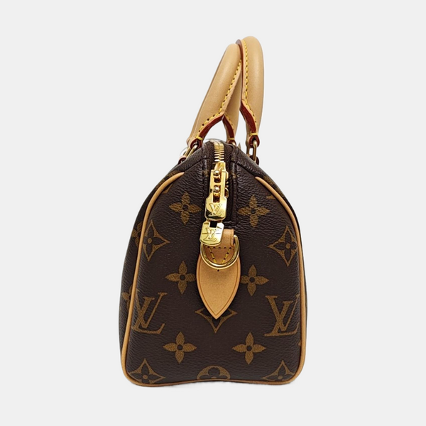 SPEEDY 20 Monogram Coated Canvas Brown