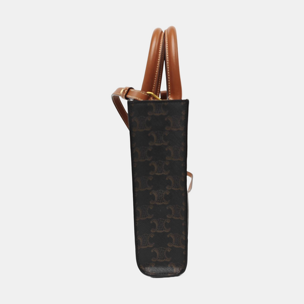 CABAS CELINE Mini Coated Canvas Brown