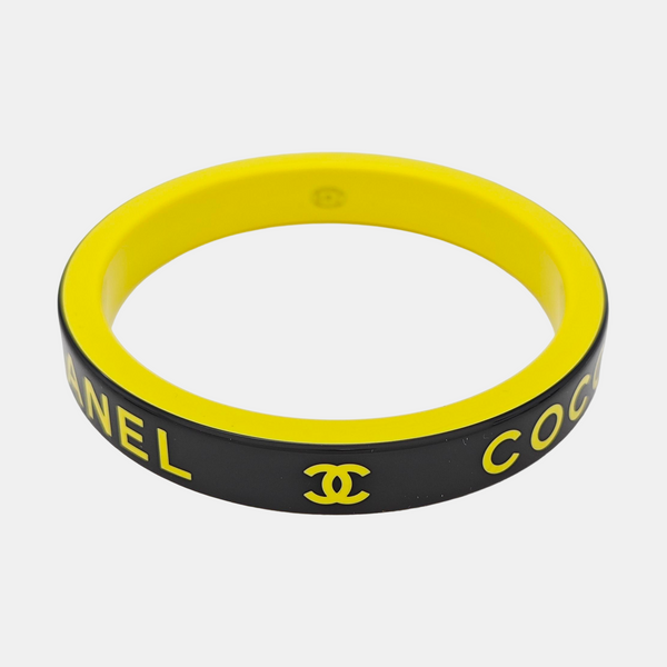 Synthetic Material Black Bangle