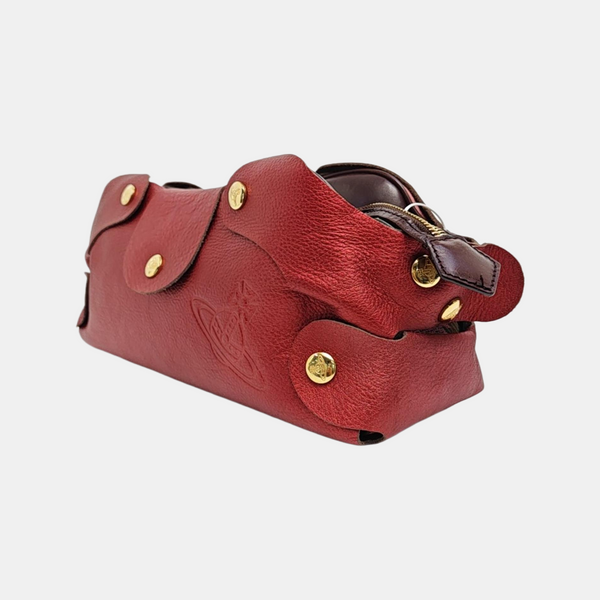 Leather Clutch Red