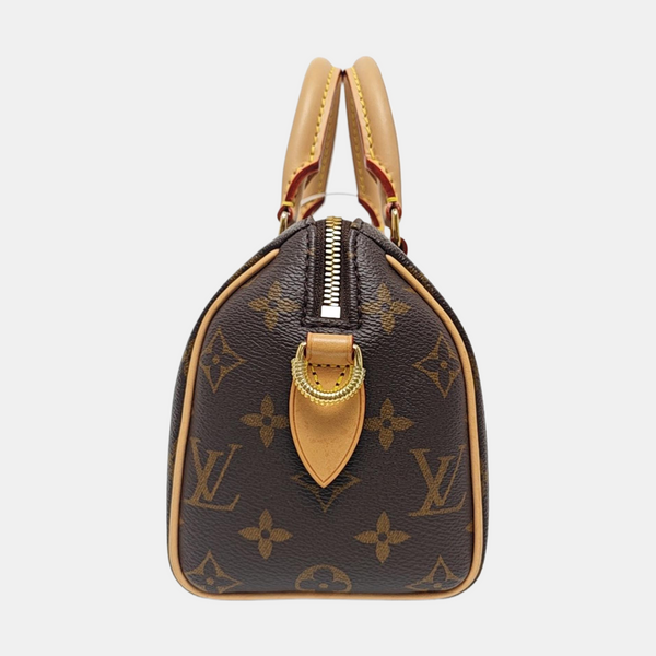 SPEEDY 20 Monogram Coated Canvas Brown