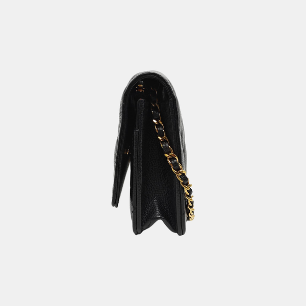 WOC Quilted Grained Calfskin Black