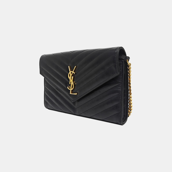 MONOGRAM Medium Quilted Calfskin Black