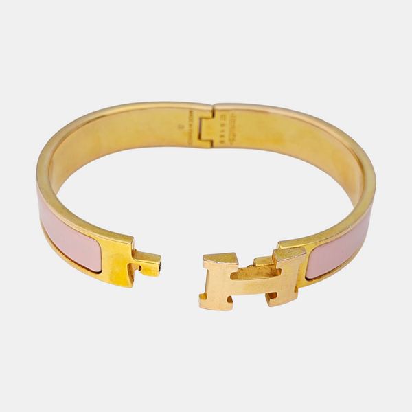 Clic H Metal Gold Bangle