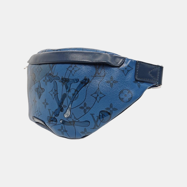 DISCOVERY PM Monogram Coated Canvas Blue