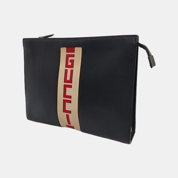 Calfskin Clutch Black
