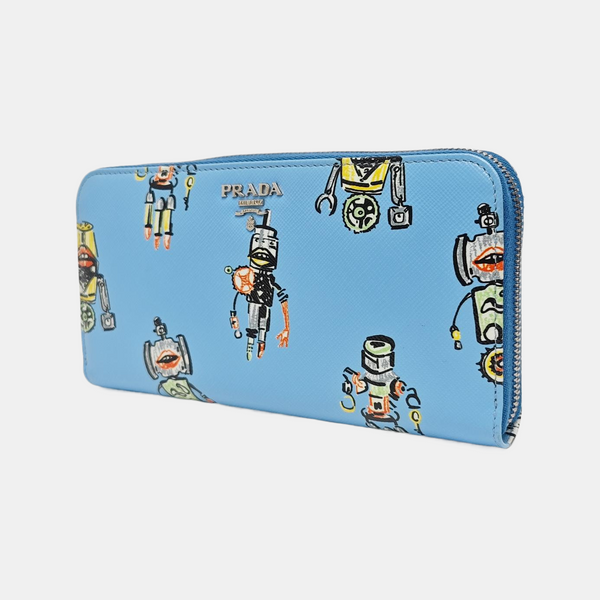 Calfskin Wallet Blue