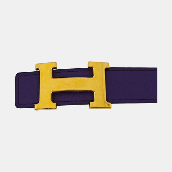 Leather Belt Purple