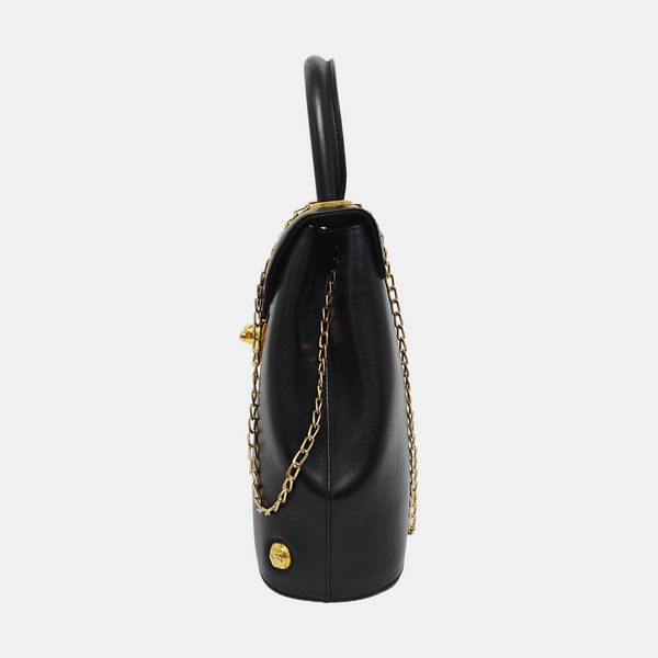 Calfskin Shoulder Bag Black