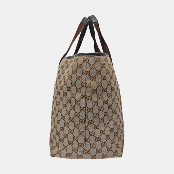 Monogram Canvas Top Handle Bag Brown