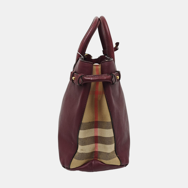 The Banner Medium Calfskin Red