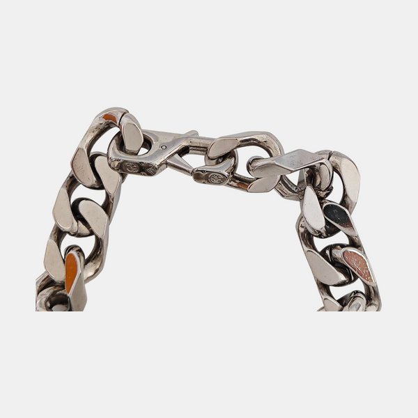 Monogram Metal Silver Bracelet