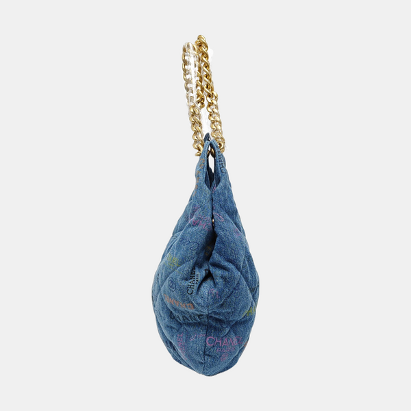 Quilted Fabric Blue