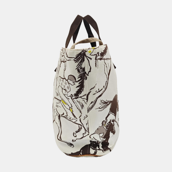 Panier De Plage Canvas White