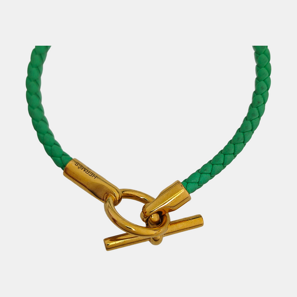 Glenan Leather Green Bracelet