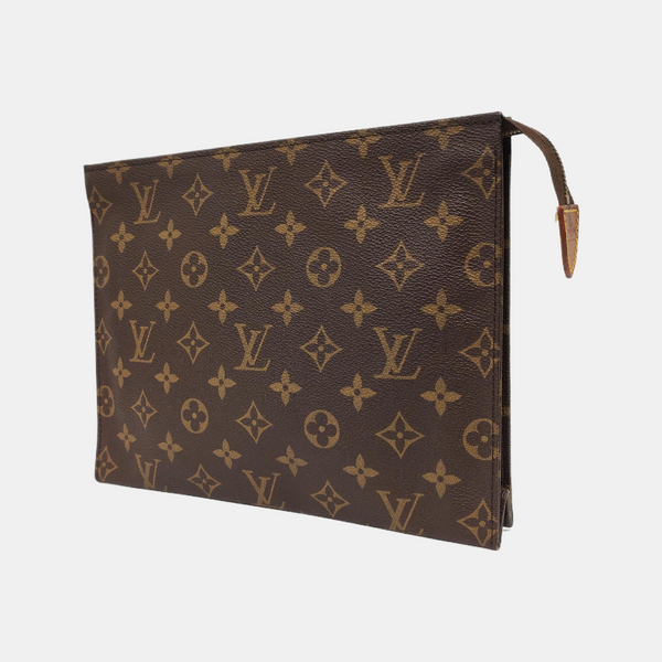 TOILET POCKET 26 Monogram Coated Canvas Brown