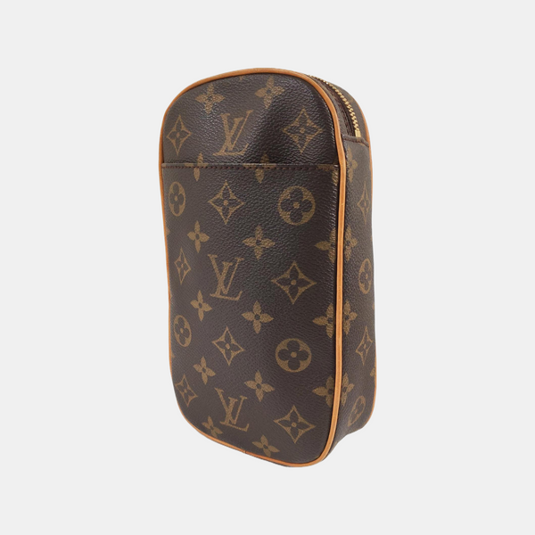 GANGE Monogram Coated Canvas Brown