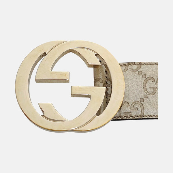 Leather Belt Gold