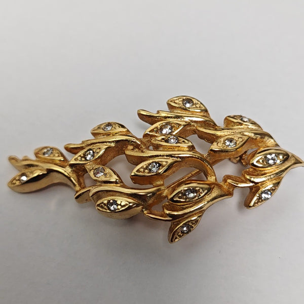Metal Gold Brooch