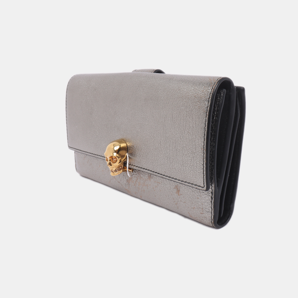 Calfskin Wallet Gray