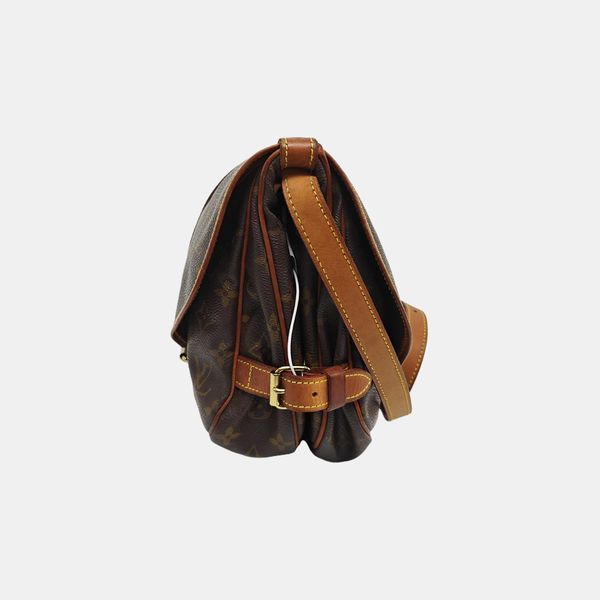 SAUMUR 30 Monogram Coated Canvas Brown