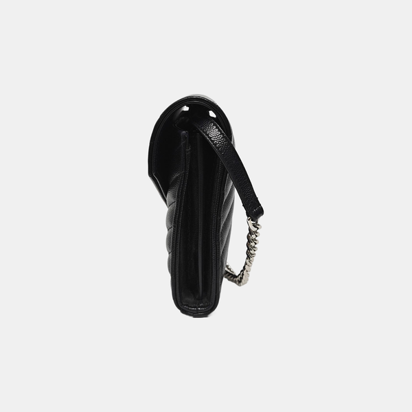MONOGRAM Medium Chevron Calfskin Black