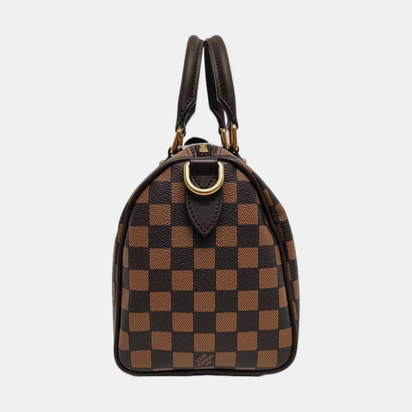 Authenticated pre-owned SPEEDY 25 Coated Canvas Brown - Shoulder Bag at Looply