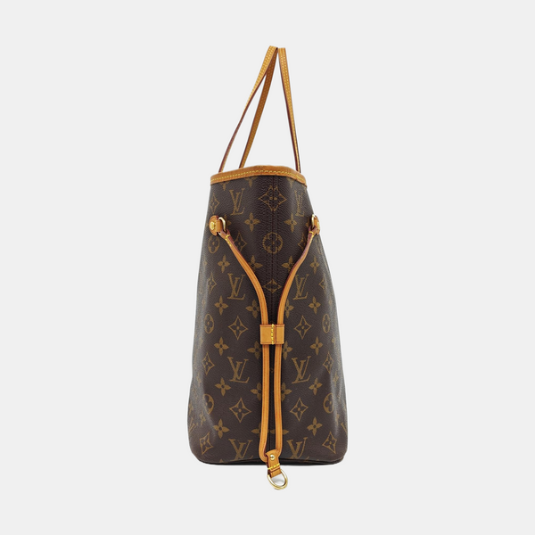 NEVERFULL MM Monogram Coated Canvas Brown