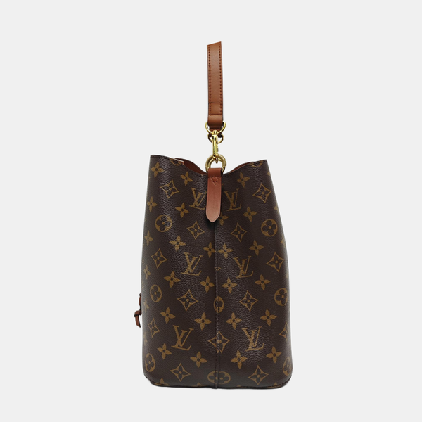 NÉONOÉ MM Monogram Coated Canvas Brown