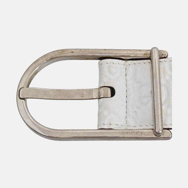 Leather Belt White