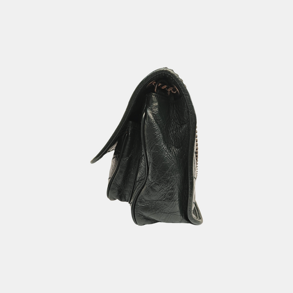 NIKI Small Chevron Calfskin Green