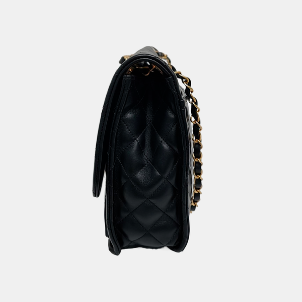CLASSIC FLAP Maxi Quilted Lambskin Black