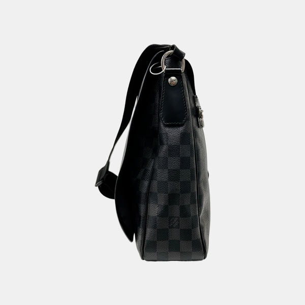 DISTRICT GM Damier Graphite Coated Canvas Black