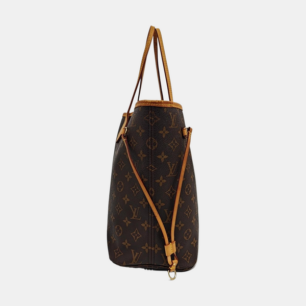NEVERFULL MM Monogram Coated Canvas Brown