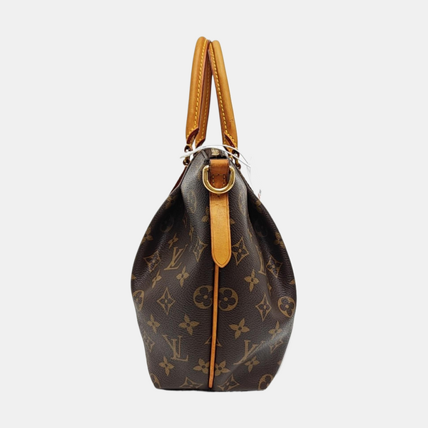 TURENNE Monogram Coated Canvas Brown
