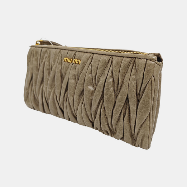 Calfskin Clutch Gray