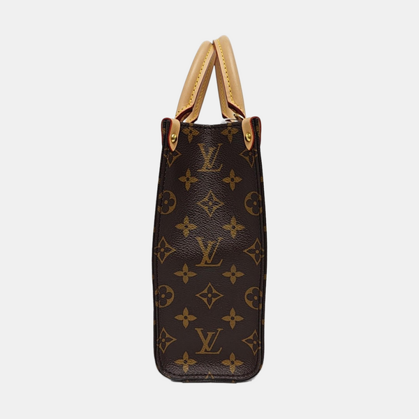 SAC PLAT BB Monogram Coated Canvas Brown