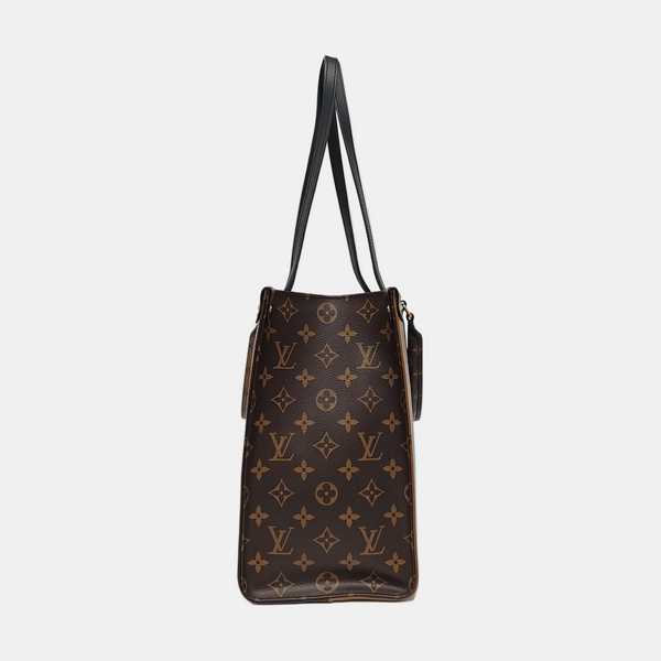 ONTHEGO MM Monogram Coated Canvas Brown