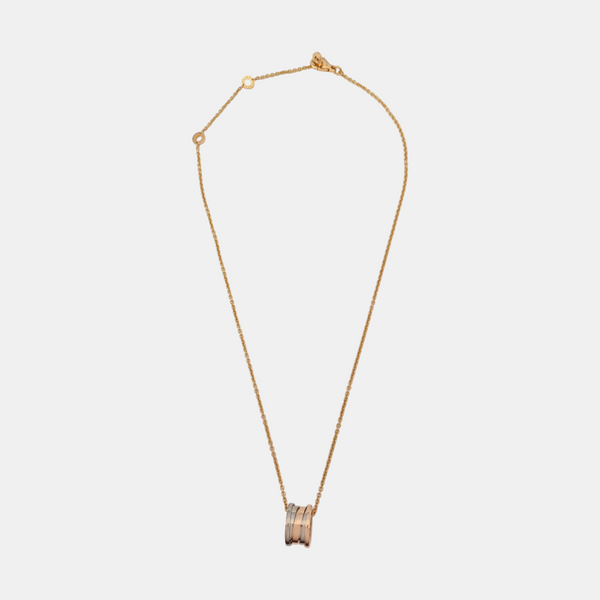 B.ZERO1 18k White Gold Rose Gold Necklace