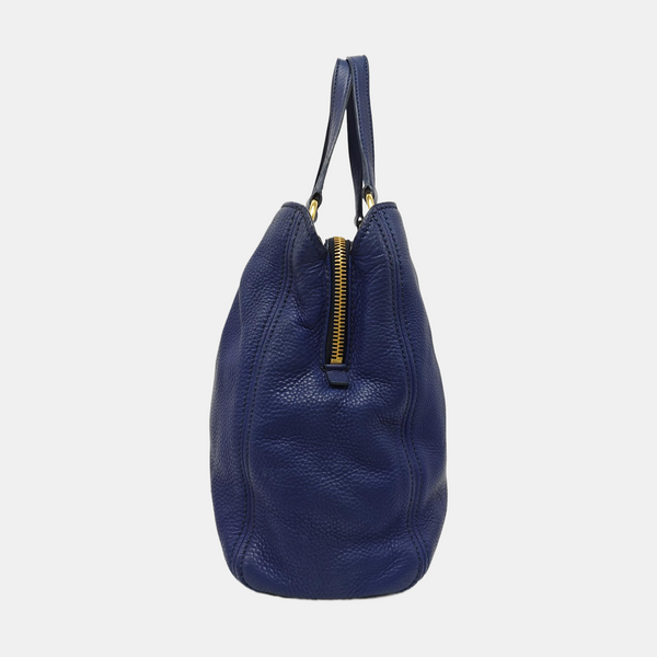 Calfskin Shoulder Bag Blue