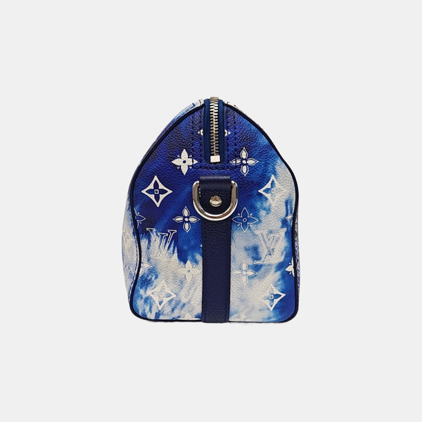 City Keepall Monogram Calfskin Blue
